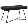 klupa Crna 80 x 40 x 45 cm Baršun