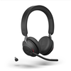 Jabra Evolve2 65 Headset , Stereo, kabellos, Bluetooth, schwarz ,inkl. Link 380 USB-C, Optimiert für Unified Communication