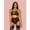 Sexy set 3-delni Basitta - S/M
