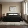 Ljetni pokrivač Crna 220 x 240 cm Mikrofibra i teddy flis