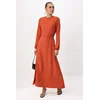 Trendyol Modest Ženska haljina Tctss25Eb00096, Narandžasta