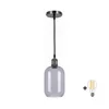 BRILAGI -LED viseča svetilka na kablu RETRO GLASS 1xE27/60W/230V premer 14 cm črna/dimno siva