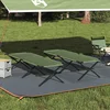 Sklopivi kamperski krevet 2 pcs Zelena 210 x 80 x 46 cm