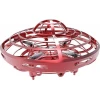 Leteči mini dron UFO s senzorjem - rdeč/moder