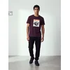 Sinsay - Pamučna majica sa printom - maroon