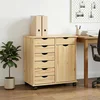 Mobilni ormar Smeđa 63,5 x 39 x 65,5 cm Čvrsto borovo drvo
