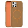 Leather Grip MagSafe maska za iPhone 12 Pro Max - Zlatna
