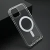 Futrola silikon MAGNETIC CONNECTION za iPhone 12 Pro (6.1)providna (bela)