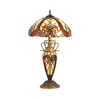 Prezent 1702 - Stona lampa TIFFANY 2xE27/60W + 1xE14/7W/230V