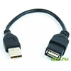 GEMBIRD Kabel USB, A-A 15cm 2.0, podaljšek, HQ Black, pozlačeni kontakti