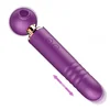 SuperLove 3in1 Ultimate Suction Pulsation Thrusting Massage Wand Purple