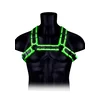 Ouch! Glow in the Dark Buckle Bulldog Harness L/XL