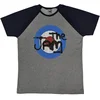 The Jam Vintage Logo Raglan Grey & Navy Blue XL Majica