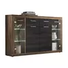 VISOKA KOMODA 152/105/40 cm antracit, boja orahovog drveta