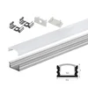 Set aluminijumski profil za LED trake 2m 17.5x7 mm