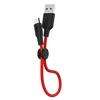 Nobrand Kabel Hoco micro USB - črno rdeč, 25cm