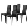 ModernHome Trpezarijske stolice set 4 kom Tami, Crne
