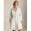 Polo Ralph Lauren Srajčna obleka 211B19986003 Bela Relaxed Fit