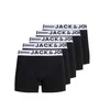 JACK & JONES Boksarice črna/bela