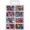 Set okrasnih akrilnih kristalčkov z luknjico 60g
