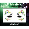 PaintGlow Samolepilni kamni za obraz Mačje oči - UV, svetijo v temi