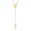 Ogrlica Classical Cross - Zlatna / Bijela KP29911