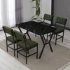 HANAH HOME Set Trpezarijski sto i 4 stolice Dubai Green Black