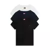 Tommy Jeans Majica mornarska / črna / bela