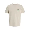 JACK & JONES Majica JJBrewy bež / zelena