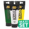 Solo Goya Set akrilnih barv 3x100 ml - Zmešajte svojo zeleno