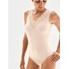zd ZERO DEFECTS Bodi Sleeveless Soy fiber naravno bela