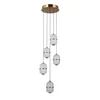 ITALUX PND-34375-5-HBR - LED luster na sajli ALANI 5xLED/5,6W/230V 3000K zlatna