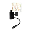 Brilagi - LED Flex. lampa BOBO 1xE27/25W/230V + LED/3W crna/bela/sa motivom životinja