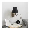 Brilagi - LED zidna lampa NUBILA 1xE27/25W/230V + LED/3W hrom/crna