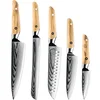 Set damaskih kuhinjskih noževa AU-38064 – Smeđa KP38064