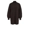 WE Fashion Pletena obleka temno rjava
