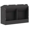 Hranilica za zečeve Crna 64.5 x 25.5 x 45.5 cm