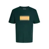 Jack & Jones Junior Majica JJBUSTER temno siva / temno zelena / svetlo oranžna