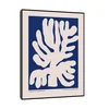 Canvas Slika na platnu Plavi list, 75x100cm, Sa ramom, Crni