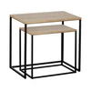 Eglo 424006 - KOMPLET 2x pomoćni stočić TOZAWA braon/crna