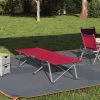 Sklopivi kamperski krevet Crvena 194 x 62,5 x 42,5 cm