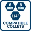 BOSCH plavi alat GKF 12V-8 Solo Akumulatorska glodalica