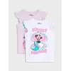 Sinsay - Pamučne majice sa printom 2 kom Minnie and Stitch - šareno