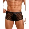 SuperLove Sexy Sheer Men Boxer 56 Black XL