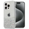 Cadorabo Ohišje, združljivo z Apple iPhone 15 PRO MAX in prozorna z bleščicami - Zaščitni ovitek iz prožnega silikona TPU s svetlečimi bleščicami, (20860501)