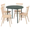 IKEA PS 2026 / HÖGVED Sto i 4 stolice, zelena/borovina, 96 cm