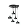 Luster na sajli HEBE 5xE27/60W/230V crni