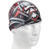 Mad wave stripes ii swim cap white/red