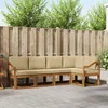 Set vanjskih sofa s jastukom 5 pcs Prirodna i bež