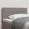 vidaXL LED glava postelje Taupe blago
